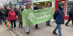 North Devon Green Party joins protest against Dirty water